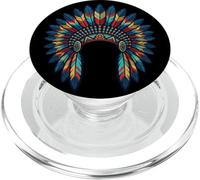 Coiffe à Plumes pour la Culture amérindienne autochtone PopSockets PopGrip pour MagSafe