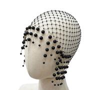 Coiffe À Pompons En Perles Faites À La Main Accessoire De Cheveux Élégant Pour Femmes Chapeau Pour Fêtes Et Mariages Occasions Festives