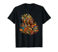 Coiffe afrocentrique colorée Reine Africaine T-Shirt