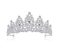 Coiffe Argent Couleur Bleu Cristal Diadème De Mariage Mariées Bandeau Strass Pageant Diadèmes et Couronnes Bijoux De Cheveux