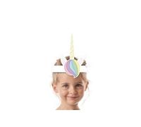 6 Coiffes Licorne Rose Taille Unique Rose