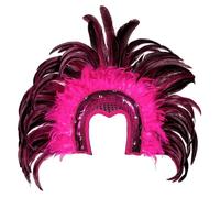 COIFFE CARNAVAL BRÉSIL SAMBA PLUME FUCHSIA FEMME