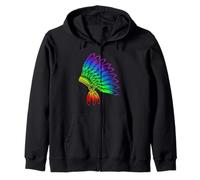 Coiffe colorée - Art Traditionnel Indien Sweat à Capuche