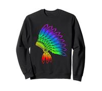 Coiffe colorée - Art Traditionnel Indien Sweatshirt