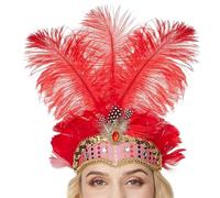 Coiffe de carnaval - Couronne de plumes de, diadème de performance brillant, couvre-chef de costume festif | Pièce de mode pour événements élégants, pour danseurs, modèles, artistes, fêtes, défil