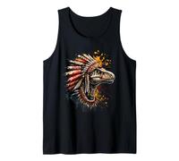 Coiffe de Chef Indien Indien - Motif Dinosaure Débardeur