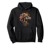 Coiffe de Chef Indien Indien - Motif Dinosaure Sweat à Capuche