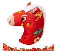 Coiffe de cheval comme accessoire pour les fêtes costumées - Accessoire de fête 2026 pour les fêtes et les célébrations - Accessoire de fête du Nouvel An chinois - Pour femmes et filles - Pour