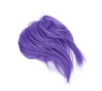 Coiffe de Chignon en Désordre à la Mode - Poix de Ponytail Synthétiques pour Femmes Filles, Chignon Cheveux en Milieu Polyvalent Q17-Purple, Réglable, Ajoute du Volume (Q17-Violet#)