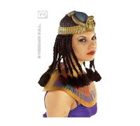 Coiffe de Cléopâtre avec cheveux - WIDMANN - Accessoire de déguisement - Mixte