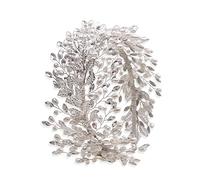 Coiffe de Mariée Bandeau de cheveux large avec perles mariée et strass pour Femmes et Filles