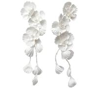 Coiffe de Mariée Fleur oreille suspendus bandeau de cheveux mariée coiffure mariage robe plaque pour Femmes et Filles