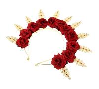 Coiffe de Mode en Métal, Couronne de Fleur Élégante pour Cheveux | Design Fleur Simulée, Forme Délicate, pour Mariée, Demoiselles et Garçon Fille, Carnaval ou Photo Booth
