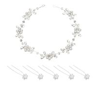 Coiffe De Perles 1 Pièce Et Clips En U En Forme De U, Accessoires De Cheveux Élés, Accessoires De Cheveux Simples Et Polyvalents Et Décorations De Coiffure.