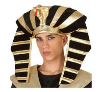 Coiffe De Pharaon Égyptien Avec Serpent (Taille Unique Homme) Multicolore