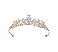 Coiffe de princesse avec strass éblouissants - Design antidérapant - Texture en alliage - Parfait pour les spectacles sur scène, les soirées, les événements, taille unique, Comme décrit