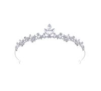 Coiffe de princesse en cristal pour filles avec strass et alliage pour fêtes d'anniversaire, mariages et événements costumés. Couronne de princesse en cristal pour filles, taille unique, Comme décrit