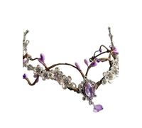 Coiffe D'elfe Oreille Coiffe de mariage Floral rose, diadème fleur forêt, bijoux front d'elfe(Color5)