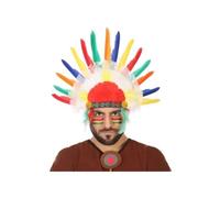 Coiffe d'Indien à plumes - ATOSA - Accessoire de déguisement - Homme