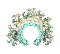 Coiffe d'inspiration ethnique élégante avec couronne de fleurs pour femmes et filles - Accessoire de photographie tendance sur le thème floral