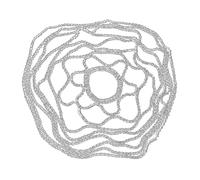 Coiffe éblouissante avec strass et maille élégante pour cheveux, accessoire de coiffure, accessoire pour les réunions de mariage, les célébrations de mariage, taille unique, Comme décrit