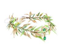 Coiffe florale - Accessoire de costumade de fée verte de la Renaissance - Accessoire de déguisement à motif floral - Pour adultes, femmes et filles - Pour fête, Halloween, fête, mariage, séance photo