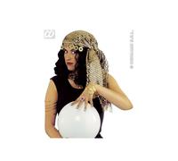 Coiffe Gitane - WIDMANN - Accessoire de déguisement - Doré - Breloques - Enfant