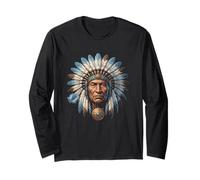 Coiffe Indienne à Plumes American Indian Tribe Manche Longue