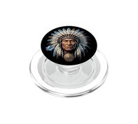 Coiffe Indienne à Plumes American Indian Tribe PopSockets PopGrip pour MagSafe