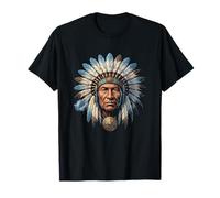 Coiffe Indienne à Plumes American Indian Tribe T-Shirt