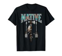 Coiffe Indienne à Plumes pour Chef Indien T-Shirt