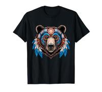 Coiffe Indienne avec Plumes et Plumes T-Shirt