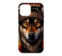 Coiffe Indienne en Plumes de Loup Coque pour iPhone 12 Mini