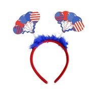 Coiffe Jour de l'indépendance Couvre-chef pour drapeaux patriotiques pour marché du 4 juillet Bandeau Bandeau patriotique Accessoires pour cheveux filles