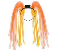 Coiffe LED Fête Halloween Orange, Bandeau à Cheveux Flash 2 Modes | Pp Léger, 6 Lumières de Chaque Côté, Tube à 9 Sections, On/off, pour Soirées et Nuit Couleur Aléatoire