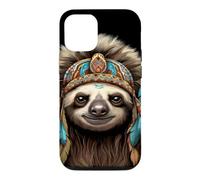 Coiffe paresseuse Indienne Indienne Plume Arts Tribaux Coque pour iPhone 12/12 Pro