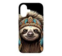 Coiffe paresseuse Indienne Indienne Plume Arts Tribaux Coque pour iPhone 17