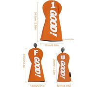 Coiffe pour putter de golf, cuirPolyuréthaneimperméable, ajustement universel, couverture de poteau jaune B