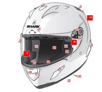 Coiffe Shark RED - RACE-R PRO GP 06