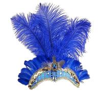 Coiffe Showgirl, Brillance Réfléchissant La Lumière, 56-58 Cm, Coiffe En Plumes, Coiffure De Carnaval, Coiffure De Carnaval, Pour Fête, Festival, Cocktails, Mariage, Rassemblement Et Mascara