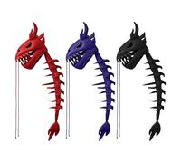 Coiffe squelette de dinosaure - Costume réaliste en peluche flexible pour costumade | 600 g - Design créatif pour fête, spectacle, design portable, tête de dinosaure amusante pour enfants, danse