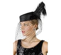 Coiffe Veuve Noire Femme Noir