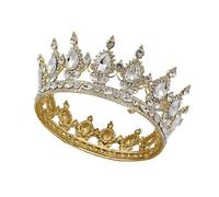 Coiffes for femmes, bijoux de cheveux diadèmes de couronne for femmes cristal Vintage Royal Queen King diadèmes et couronnes hommes/femmes concours de bal diadème ornements de cheveux accessoires de b