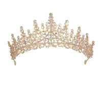 Coiffes pour femmes, coiffures de bijoux de bijoux Tiaras pour femmes Tiaras de mariage pour les couronnes cristallines de la mariée et tiaras Baroque Bandband Baroque For Girl Rhinestone Queen Tiara