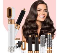 coiffeur 5 en 1 Blanc - Fer à friser Multistyler, Sèche-cheveux - Brosse sèche-cheveux - Brosse à air chaud - Sèche-cheveux - Brosse à friser