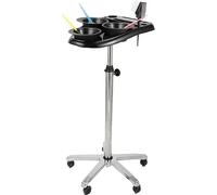 Coiffeur Chariot de travail Chariot de coiffure Coloration Aide au salon Châssis pour teinture capillaire Réglable 70-105cm Beauty Salon de coiffure Trolley Chariot