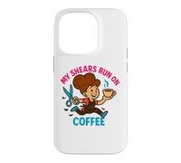 Coiffeur Coiffeur Cosmétologue Café Salon Humour Coque pour iPhone 14 Pro