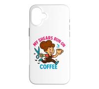 Coiffeur Coiffeur Cosmétologue Café Salon Humour Coque pour iPhone 16 Plus