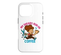 Coiffeur Coiffeur Cosmétologue Café Salon Humour Coque pour iPhone 16 Pro