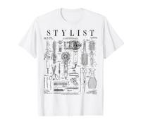 Coiffeur Coiffeur Salon de Coiffure Vintage Brevet T-Shirt Graphique avec Valeur